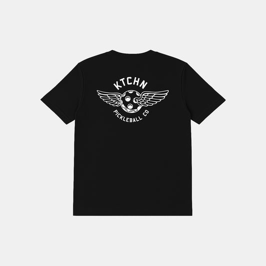 KTCHN Pickleball Co. Wing Pickleball Tee (Black) - KTCHN