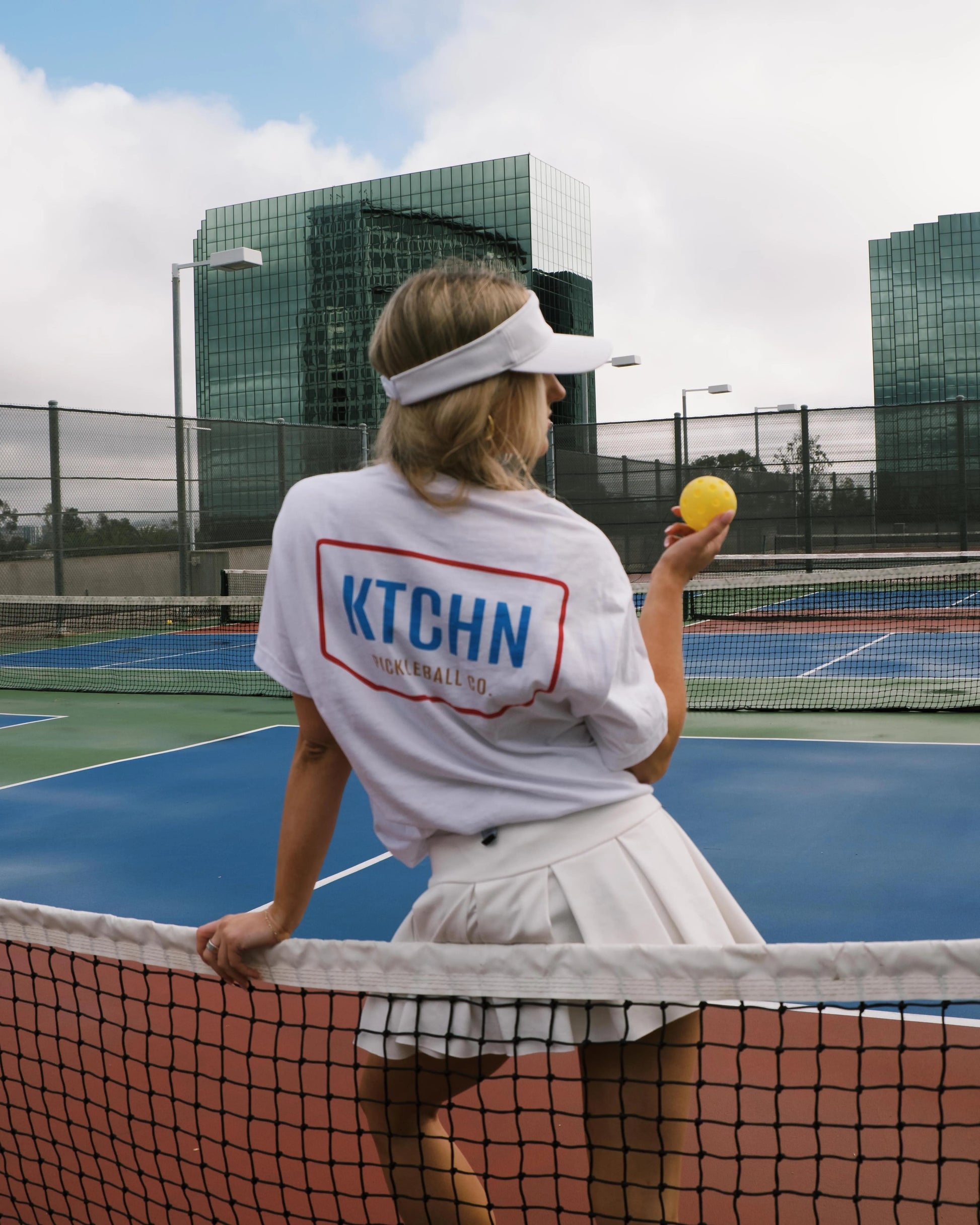 KTCHN Pickleball Co. Shield Tee (White) - KTCHN
